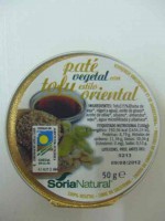Paté de tofu estilo oriental bio 50g Soria Natural